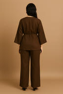 The Layyah Wrap Set – Brown Edition - The Abaya Lab