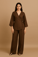 The Layyah Wrap Set – Brown Edition - The Abaya Lab