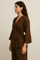 The Layyah Wrap Set – Brown Edition - The Abaya Lab