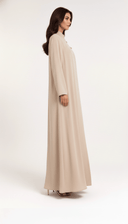 The Leen Minimal Button Detail Mandarin Abaya - TAL by The Abaya Lab