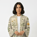 The Lina Botanical Print Abaya - TAL by The Abaya Lab