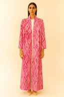 The Lina Pink Ikat Abaya - TAL by The Abaya Lab