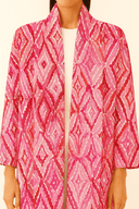The Lina Pink Ikat Abaya - TAL by The Abaya Lab