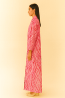 The Lina Pink Ikat Abaya - TAL by The Abaya Lab
