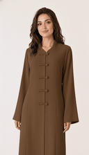 The Liyana Twisted Button Abaya - TAL by The Abaya Lab