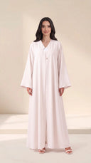 The Lubaba Minimal Button Detail Abaya - TAL by The Abaya Lab