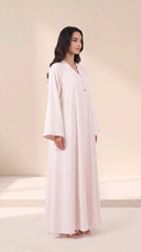 The Lubaba Minimal Button Detail Abaya - TAL by The Abaya Lab