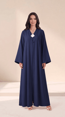 The Lubaba Minimal Button Detail Abaya - TAL by The Abaya Lab