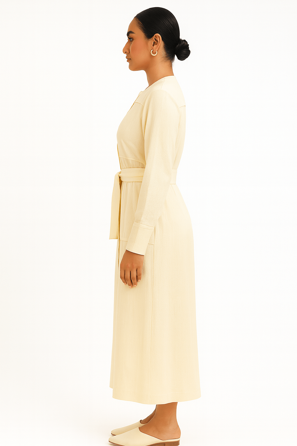 Ivory Button Down Robe The Maha Ivory Button Down Dress