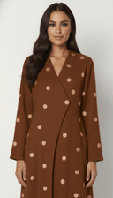 The Maha Polka Dot Wrap Abaya - TAL by The Abaya Lab
