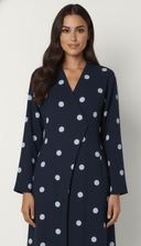 The Maha Polka Dot Wrap Abaya - TAL by The Abaya Lab