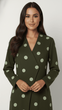 The Maha Polka Dot Wrap Abaya - TAL by The Abaya Lab