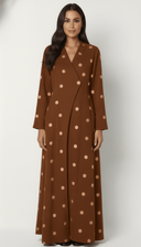 The Maha Polka Dot Wrap Abaya - TAL by The Abaya Lab