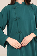 The Mahra Knot Button Detail Abaya - TAL by The Abaya Lab