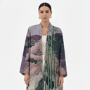 The Mahra Multicolor Scenic Print Abaya - TAL by The Abaya Lab
