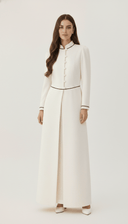The Mahveen Tailored Contrast Piping Abaya - TAL by The Abaya Lab