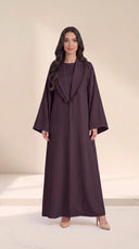The Maisoora Pleated Lapel Abaya with Wide Sleeves - TAL by The Abaya Lab