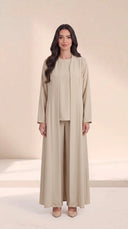The Maitha Premium Nida Basic Abaya with Sheila - TAL by The Abaya Lab