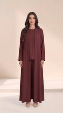 The Maitha Premium Nida Basic Abaya with Sheila - TAL by The Abaya Lab