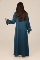The Maitha Sage Ruffled - Sleeve Abaya - TAL by The Abaya Lab