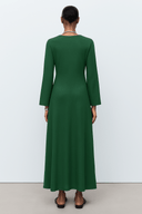 The Malak Classic Dress – Emerald Edition - The Abaya Lab