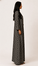 The Malak Crochet Dot Lining Abaya - TAL by The Abaya Lab