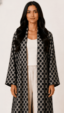The Malak Crochet Dot Lining Abaya - TAL by The Abaya Lab