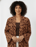 The Manal Botanical Printed Velvet Abaya - TAL by The Abaya Lab