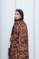 The Manal Botanical Printed Velvet Abaya - TAL by The Abaya Lab