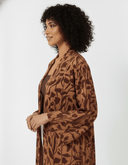 The Manal Botanical Printed Velvet Abaya - TAL by The Abaya Lab