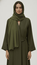 The Manar Minimal V - Neck Elegant Abaya - TAL by The Abaya Lab