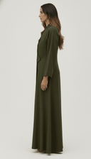 The Manar Minimal V - Neck Elegant Abaya - TAL by The Abaya Lab