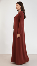The Maram Timeless Side Accent Abaya - TAL by The Abaya Lab
