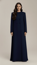 The Mariam Double Button Structured Abaya - TAL by The Abaya Lab