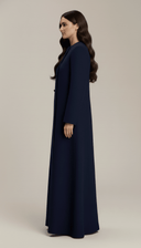 The Mariam Double Button Structured Abaya - TAL by The Abaya Lab