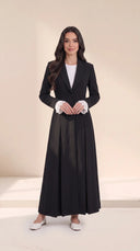 The Mariam Tailored Abaya with Pleated Cuff Detail - TAL by The Abaya Lab