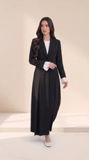 The Mariam Tailored Abaya with Pleated Cuff Detail - TAL by The Abaya Lab