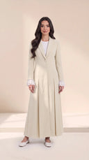 The Mariam Tailored Abaya with Pleated Cuff Detail - TAL by The Abaya Lab