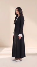 The Mariam Tailored Abaya with Pleated Cuff Detail - TAL by The Abaya Lab