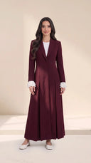 The Mariam Tailored Abaya with Pleated Cuff Detail - TAL by The Abaya Lab