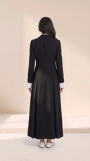 The Mariam Tailored Abaya with Pleated Cuff Detail - TAL by The Abaya Lab