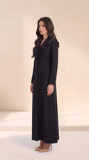 The Mariha Tailored Ruffle Lapel Abaya - TAL by The Abaya Lab