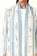 The Marwa Blue Bloom Abaya - TAL by The Abaya Lab