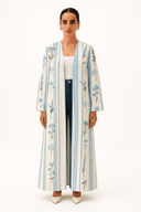 The Marwa Blue Bloom Abaya - TAL by The Abaya Lab