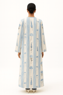 The Marwa Blue Bloom Abaya - TAL by The Abaya Lab