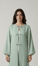 The Marwa Grace Balloon Sleeve Tie Abaya - TAL by The Abaya Lab