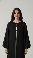 The Marwa Grace Balloon Sleeve Tie Abaya - TAL by The Abaya Lab
