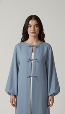 The Marwa Grace Balloon Sleeve Tie Abaya - TAL by The Abaya Lab