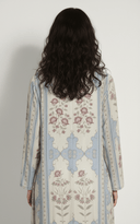 The Marwa Ivory & Dusty Blue Abaya - TAL by The Abaya Lab