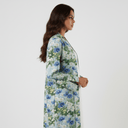 The Maryam Blue Forest Floral Abaya - TAL by The Abaya Lab